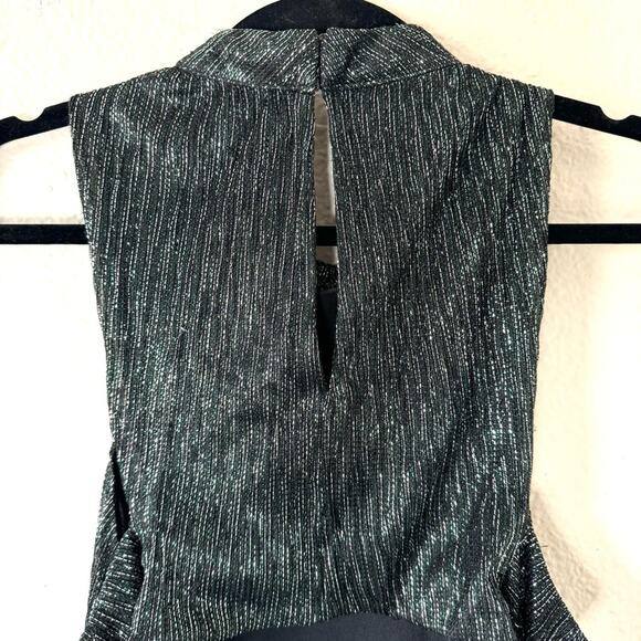 BCBGeneration Emerald Green Shimmer Party Maxi Dress Size 12 - Picture 6 of 7